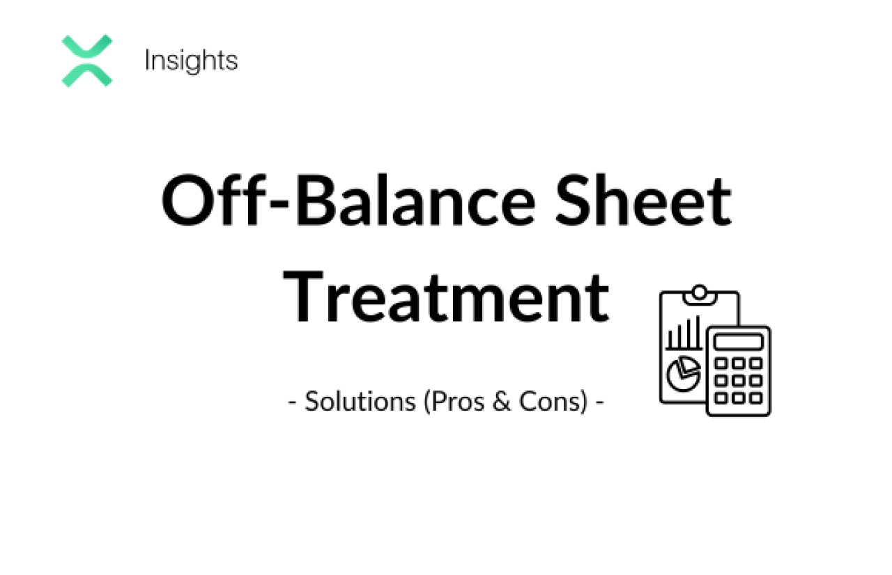 Off balance sheet Treatment on white Background
