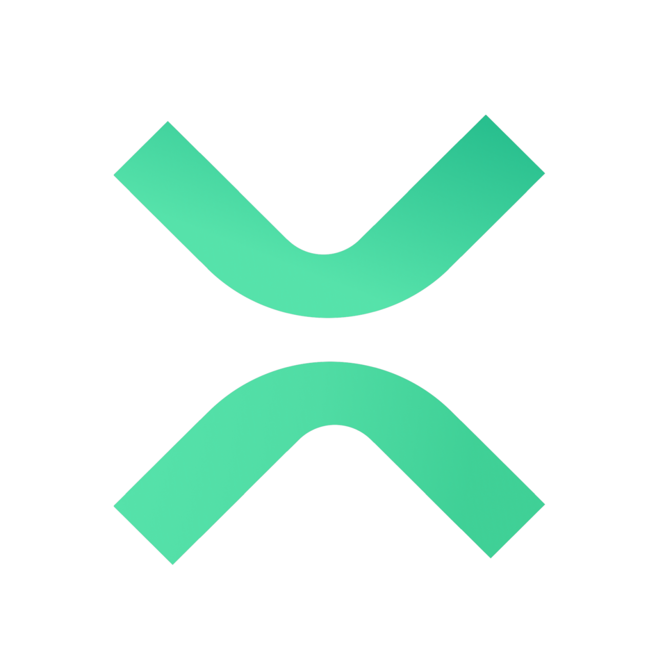 X in Grün auf transparentem Hintergrund